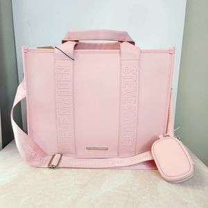 Steve Madden LARGE 
Pink Tote Satchel Bag